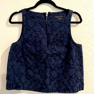 Marc Jacobs jacquard top in navy